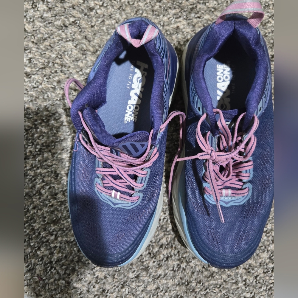 Hoka Womens Blue and Purple Sneakers